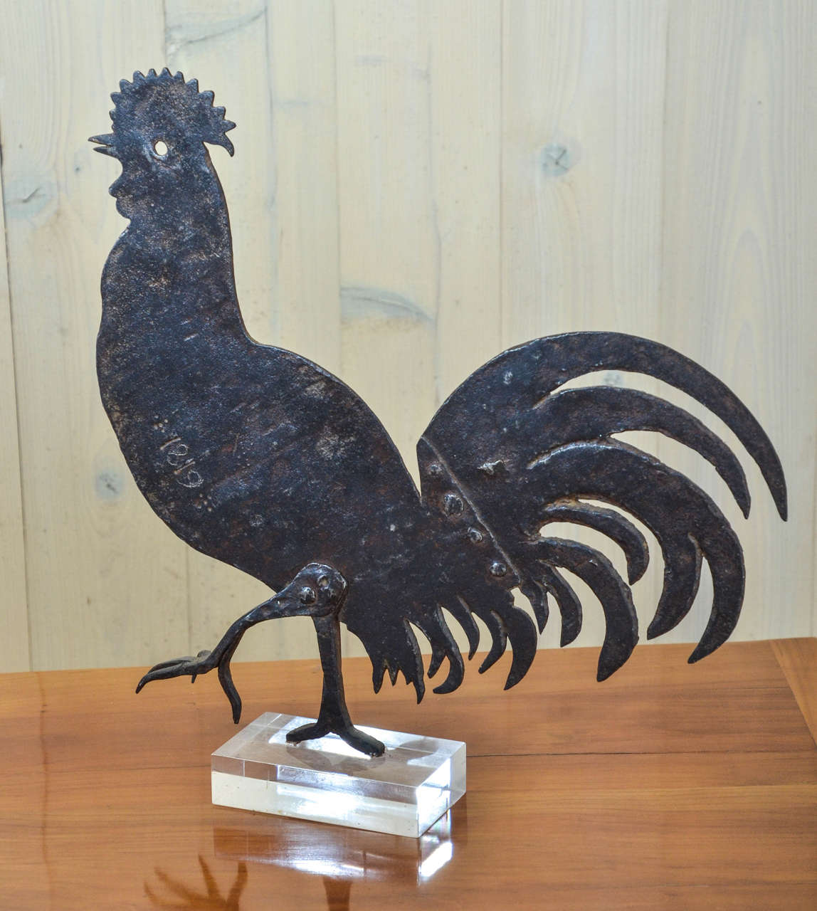 Folk Art 19th Century French Primitive Iron Rooster
